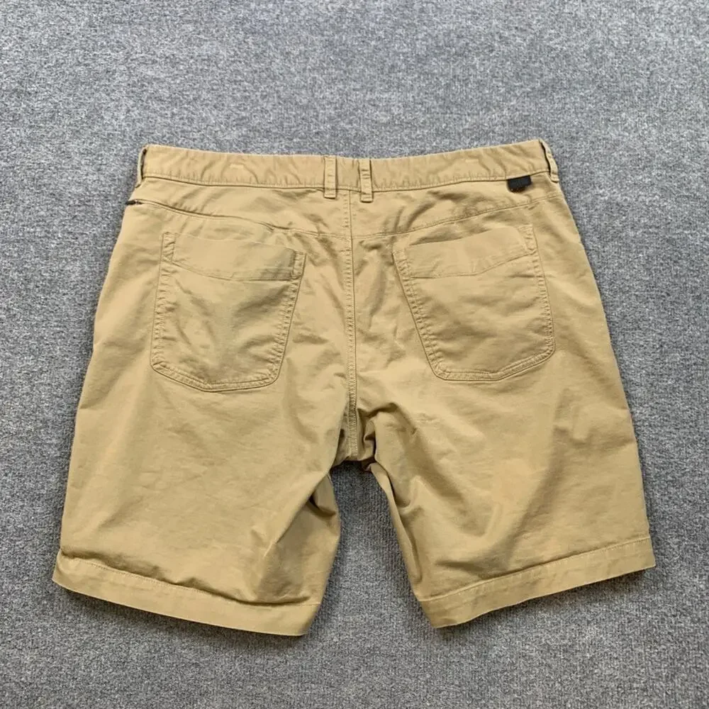 The North Face Shorts Mens 38 Scone Beige Cotton Stretch Chino Flat Front 10 in